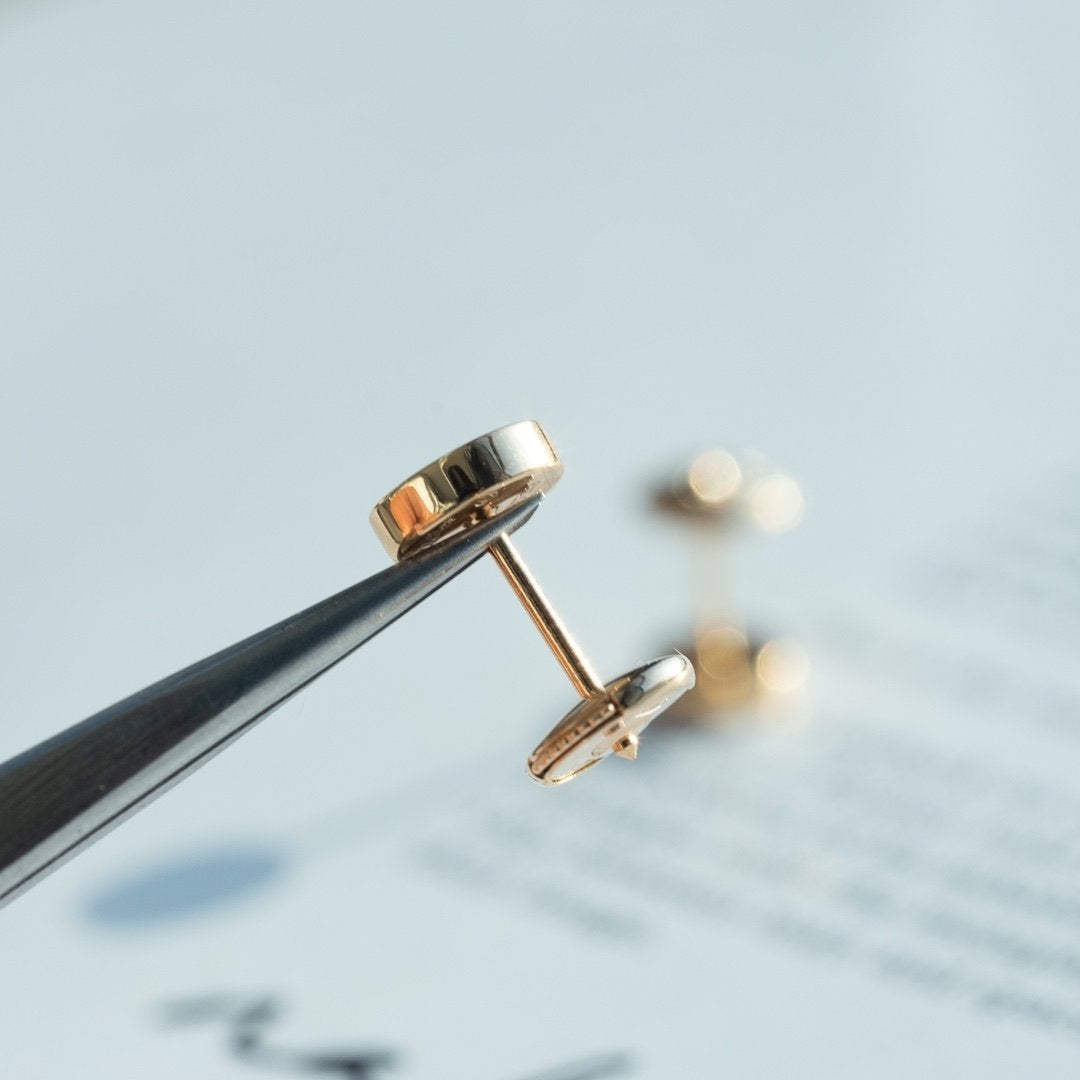 CARTIER LOVE EARRINGS PINK GOLD 7.2MM