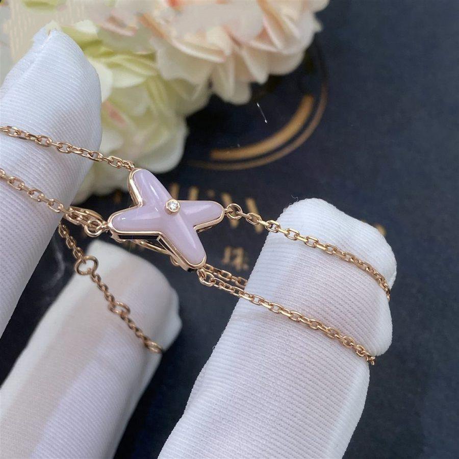 CHAUMET JEUX BRACELET PINK MOP PINK GOLD 1 DIAMOND