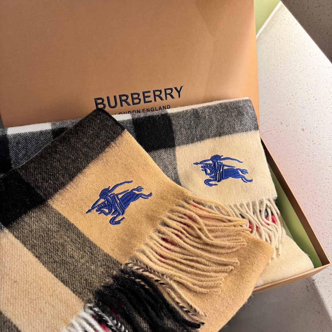BURBERRY SCARF 180 CM IN COLORFUL CASHMERE 410340
