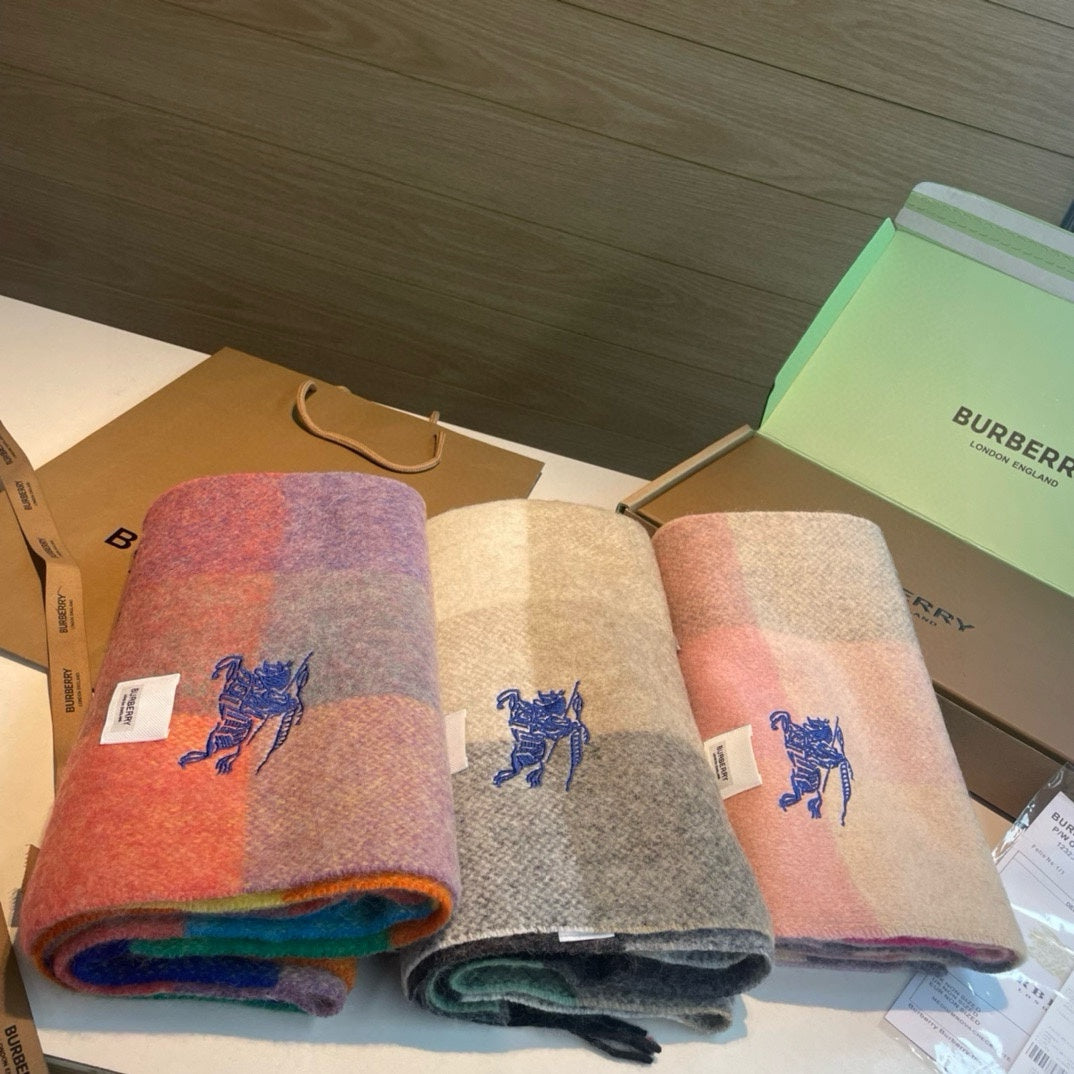 BURBERRY BBR SCARF 200 CM IN CASHMERE 486825