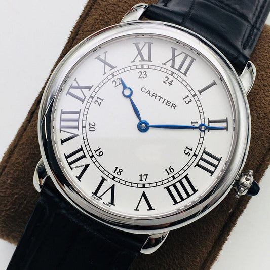 CARTIER RONDE CARTIE 40MM STAINLESS STEEL WHITE DIAL
