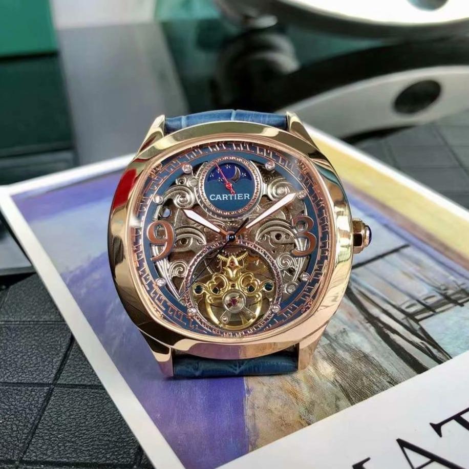 CARTIER DRIVE DE CARTIE ROSE GOLD CASE SKELETON 43MM