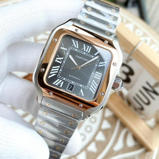 CARTIER SANTOS DE CARTIE STEEL GREY DIAL