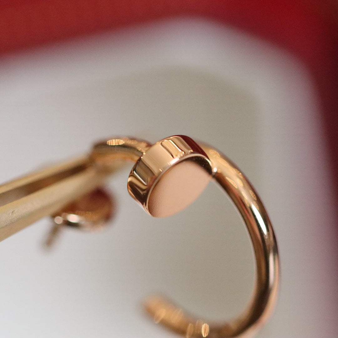 CARTIER JUSTE EARRINGS PINK GOLD