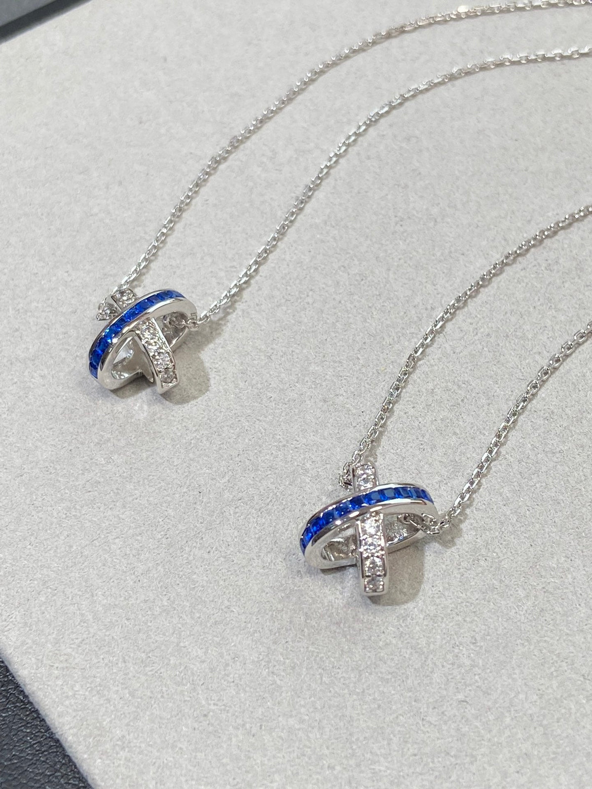 CHAUMET LIENS DIAMOND SILVER NECKLACE