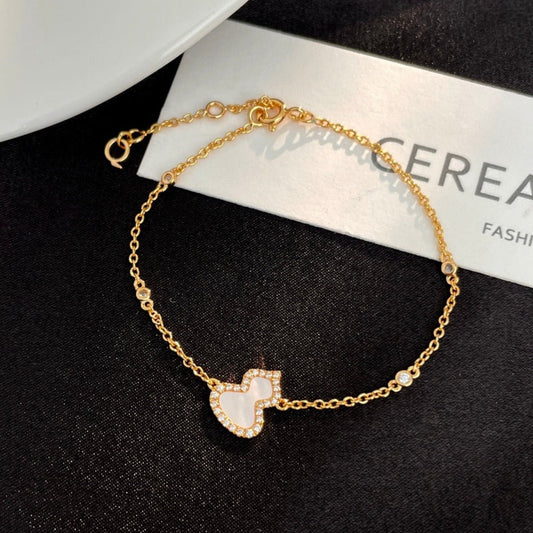 QEELIN WULU DIAMOND 1 MOTIF PINK GOLD BRACELET