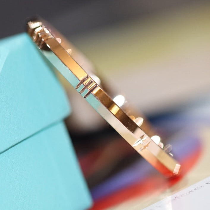 TIFFANY ATLAS X PINK GOLD BRACELET
