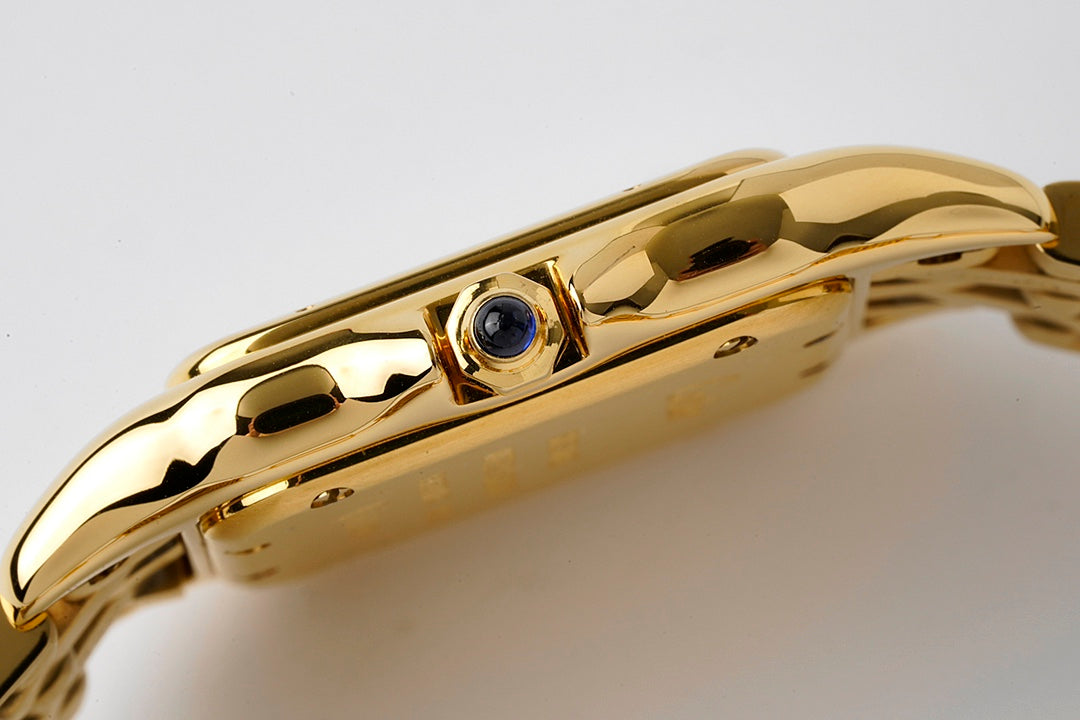 CARTIER PANTHERE 27MM GOLD CASE WHITE DIAL