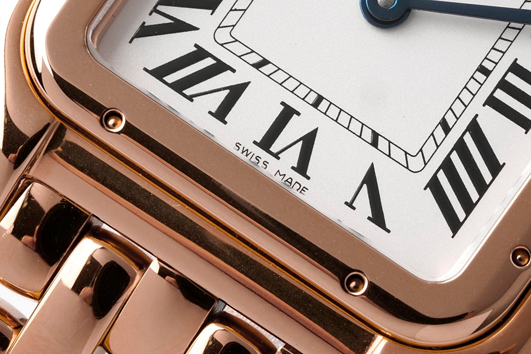 CARTIER PANTHERE 27MM PINK GOLD WHITE DIAL