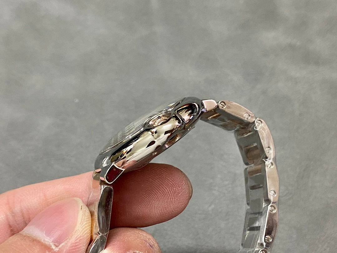 CARTIER BALLON BLEU 33MM PINK GOLD STEEL