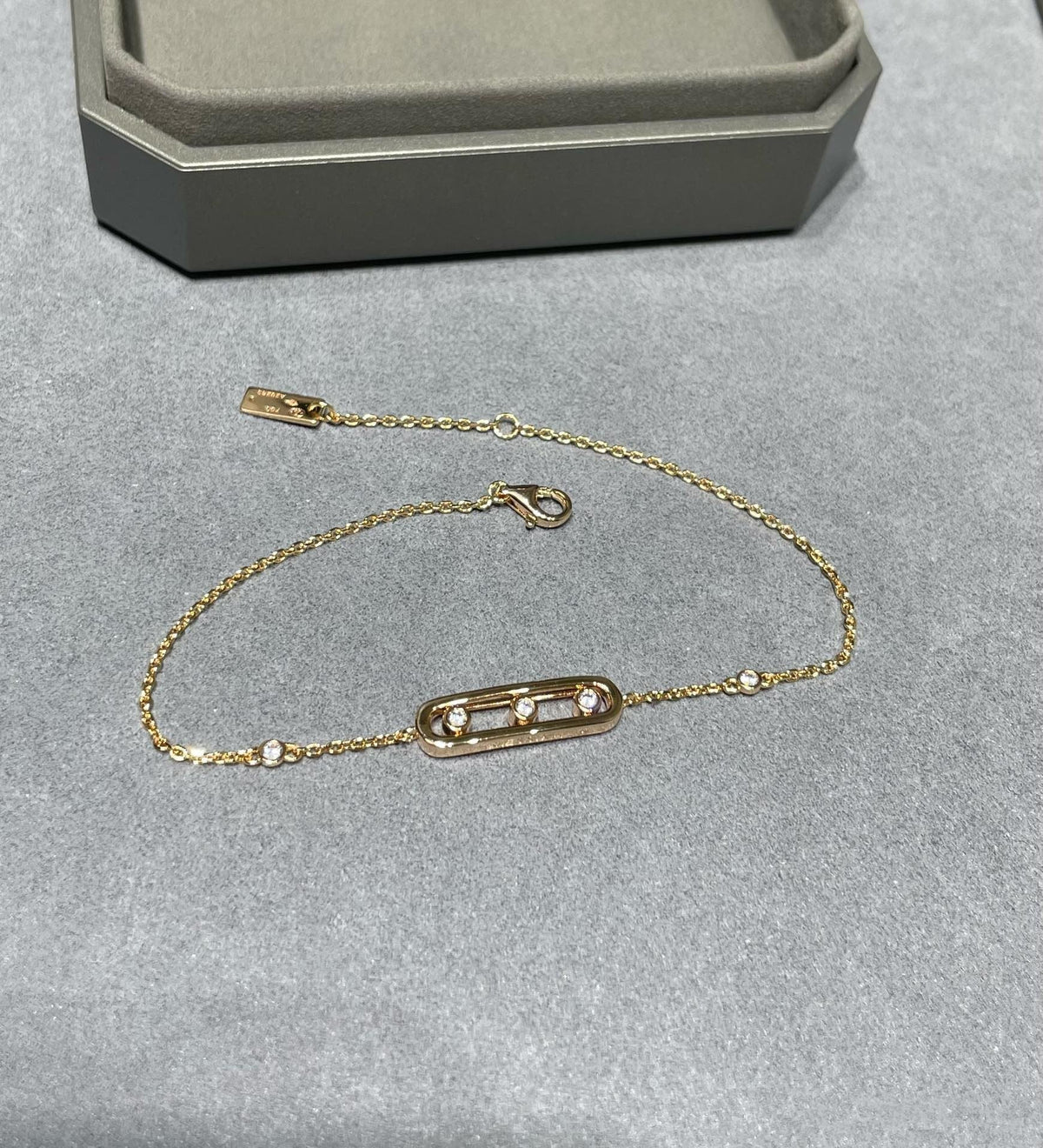 MESSIKA BABY MOVE PINK GOLD DIAMOND BRACELET