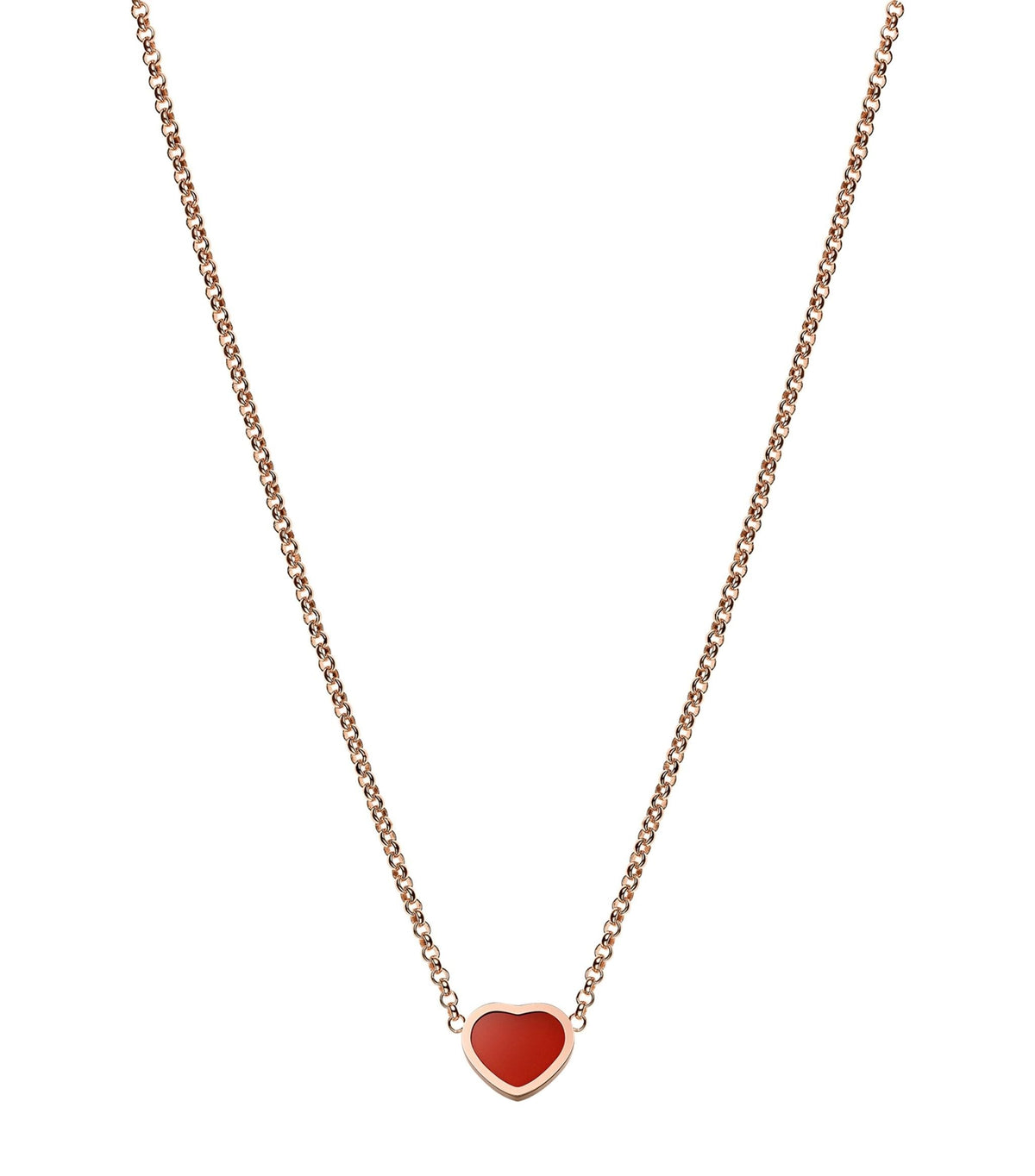 CHOPARD HEART PEDANT CARNELIAN NECKLACE