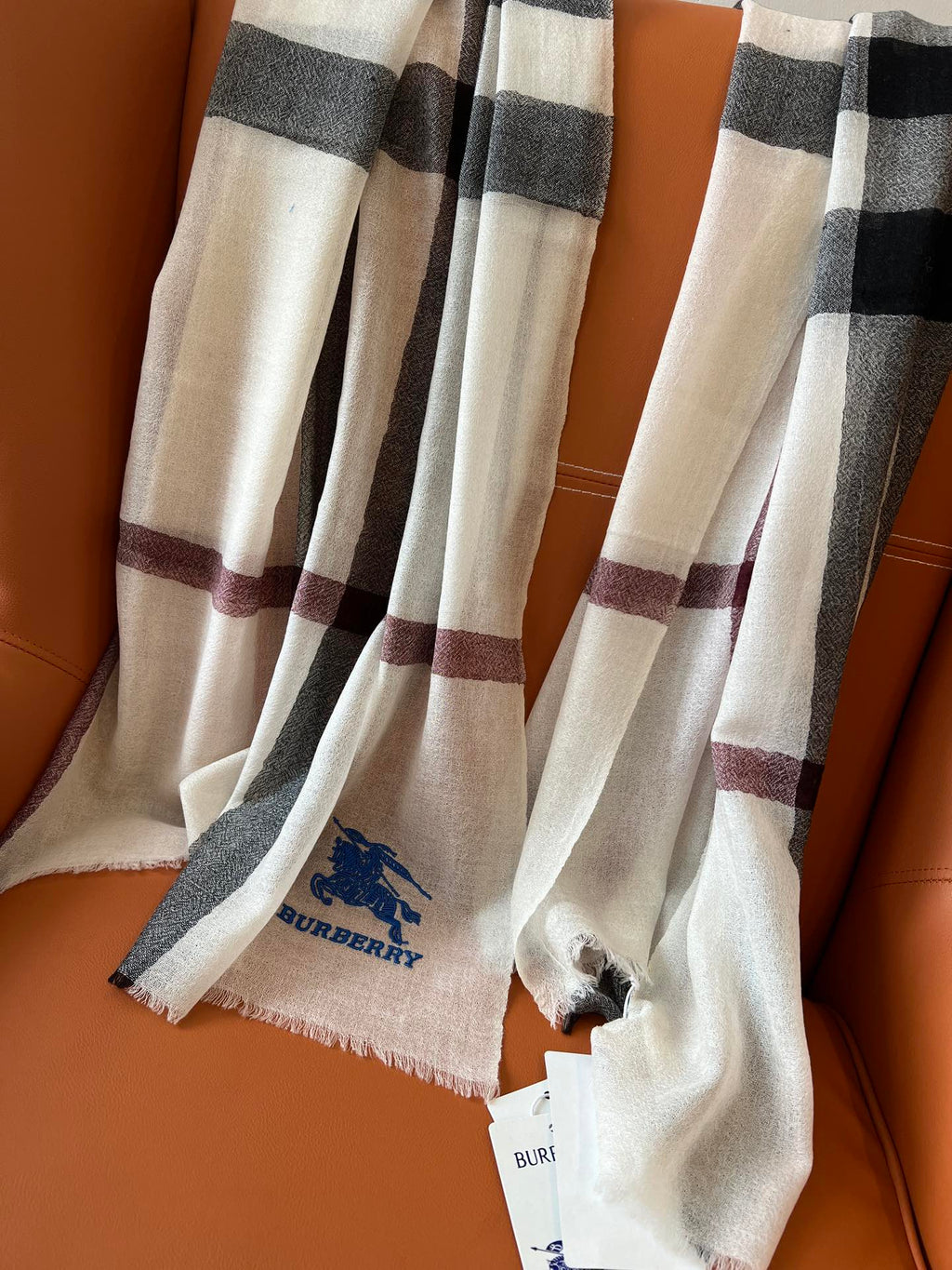 BURBERRY BBR SCARF 200 CM IN CASHMERE 492284