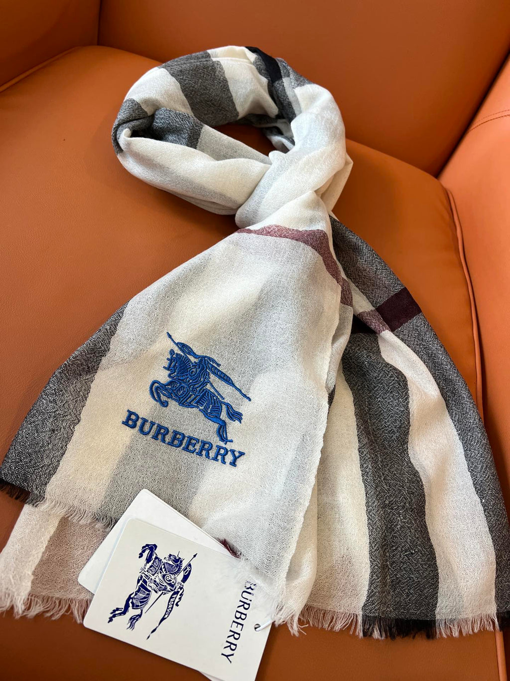 BURBERRY BBR SCARF 200 CM IN CASHMERE 492284