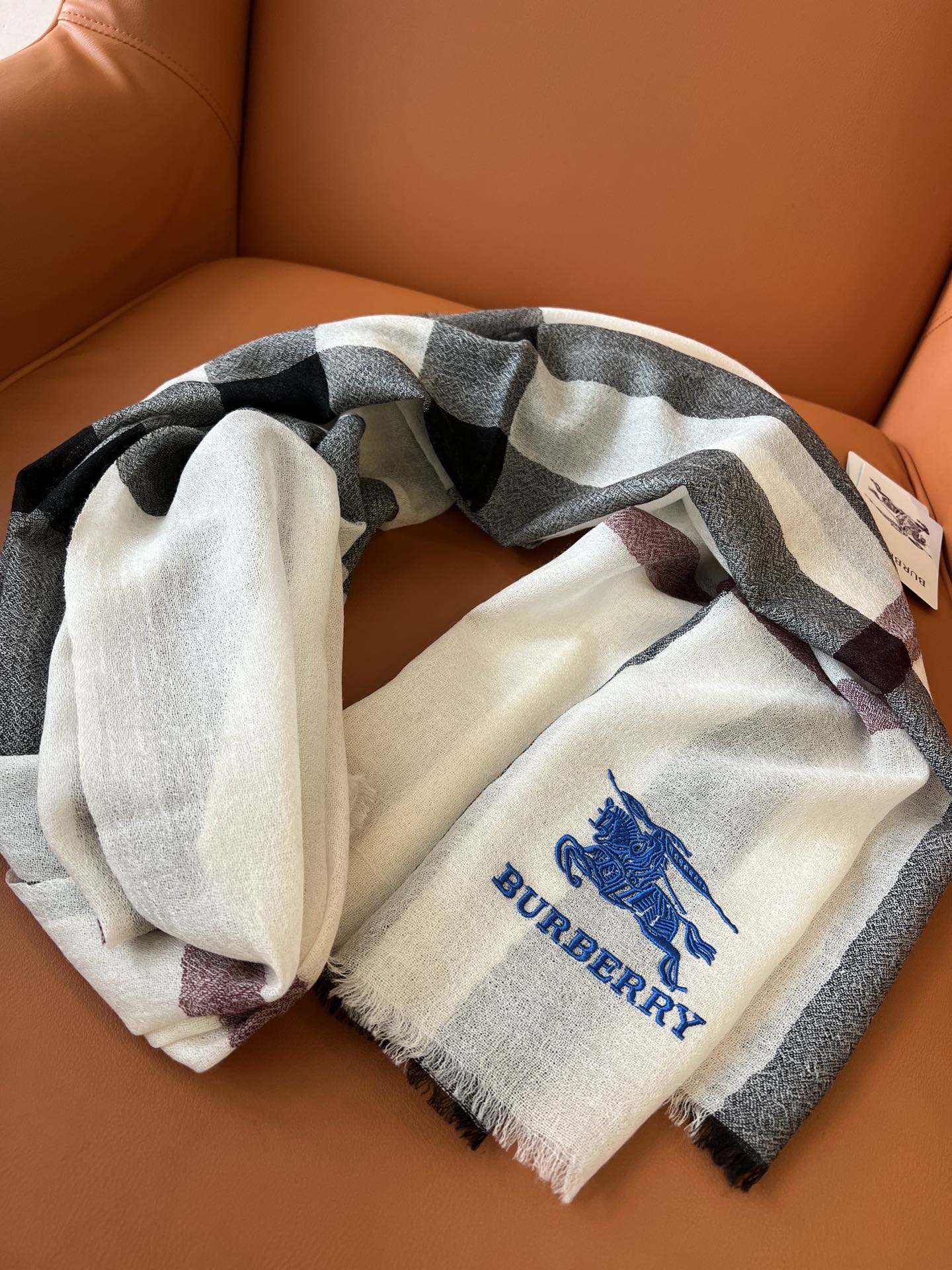 BURBERRY BBR SCARF 200 CM IN CASHMERE 492284