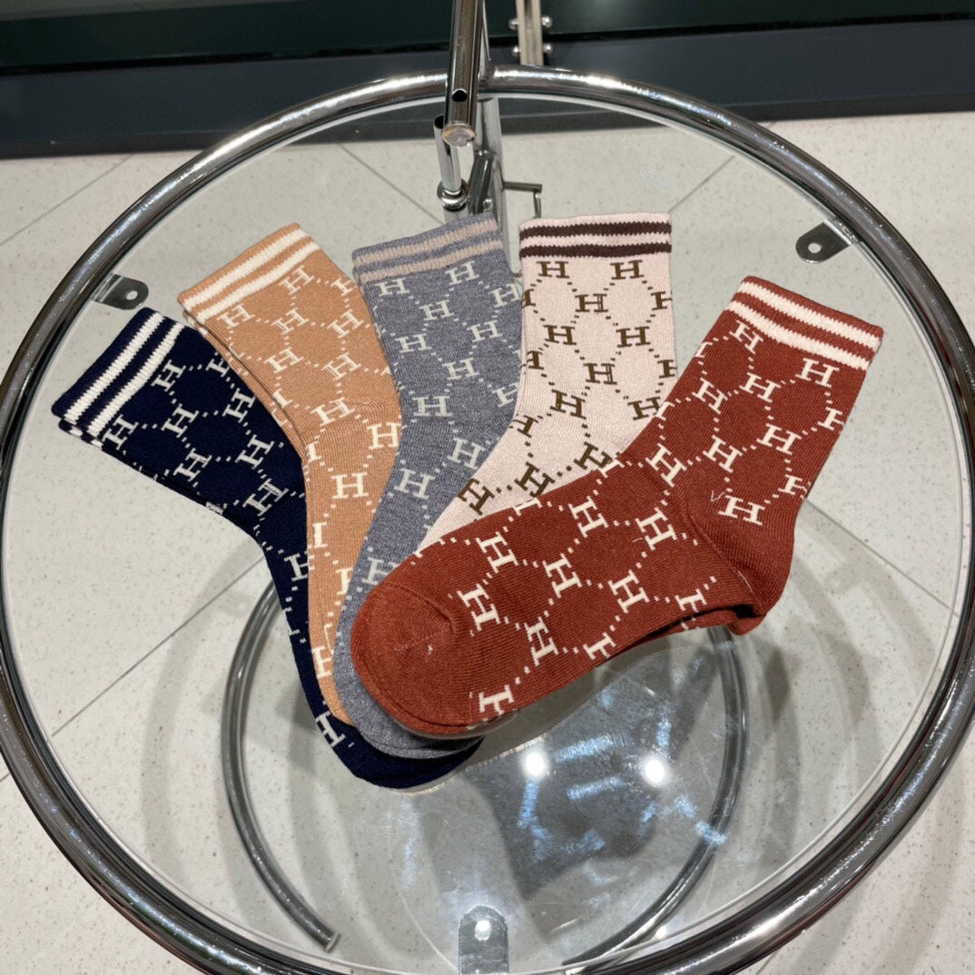 HERMES LOW-CUT SOCKS 409528 (1 BOX)