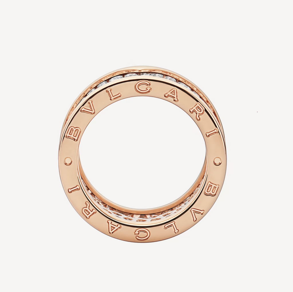 Bvlgari ZERO 1 WITH PAVED DIAMONDS ON THE SPIRAL RING