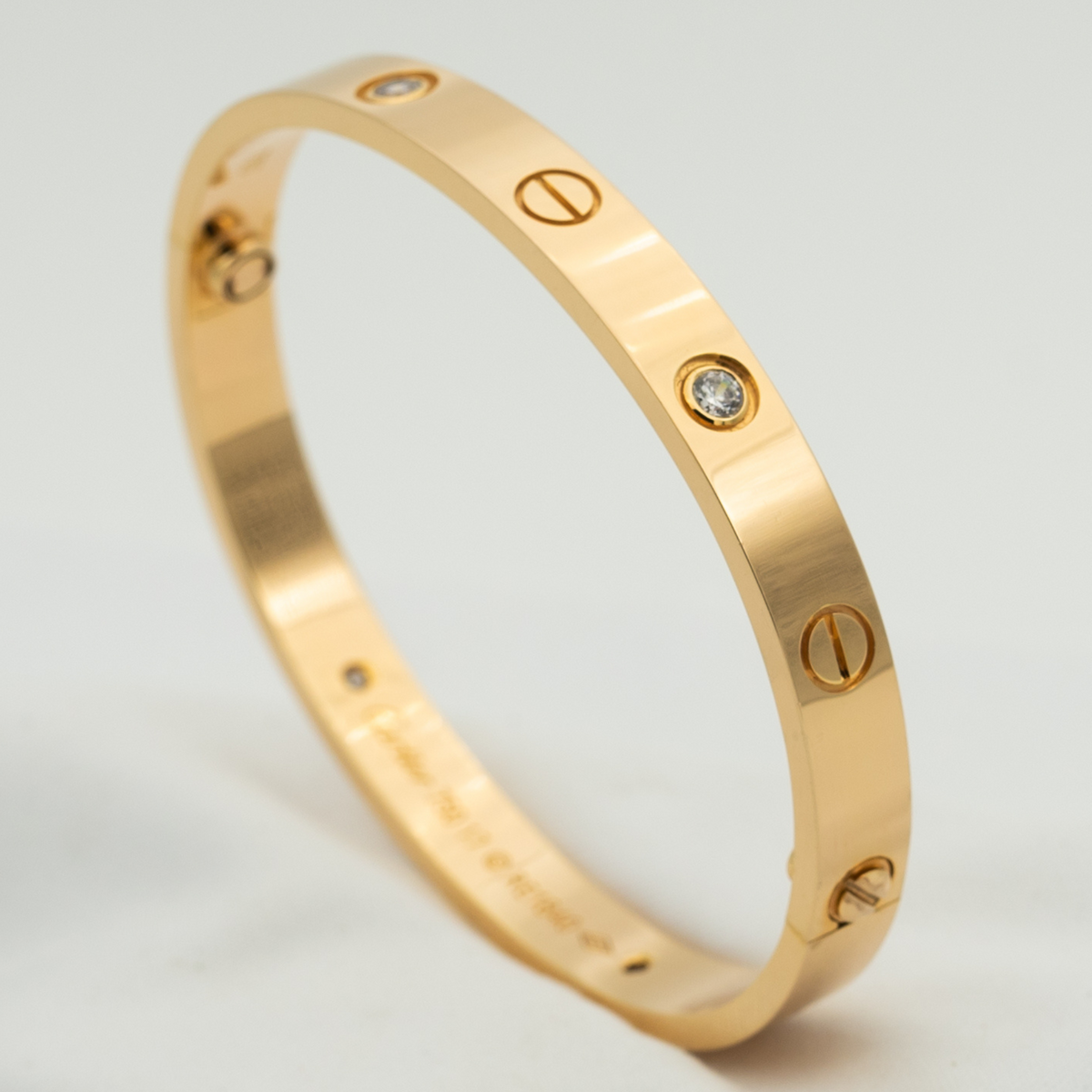 CARTIER LOVE BRACELET 6.1MM 4 DIAMONDS