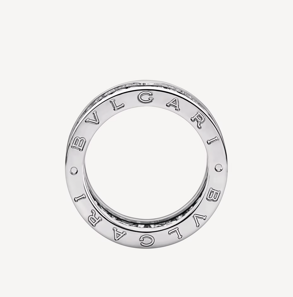 Bvlgari ZERO 1 WITH PAVED DIAMONDS ON THE SPIRAL RING