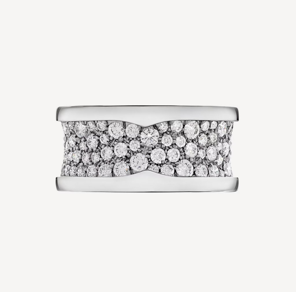 Bvlgari ZERO 1 WITH PAVED DIAMONDS ON THE SPIRAL RING