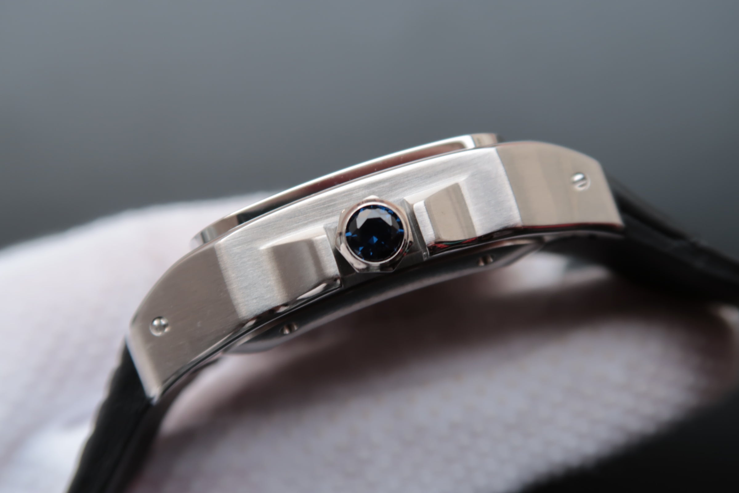 CARTIER SANTOS 100 39MM STEEL CASE WHITE DIAL