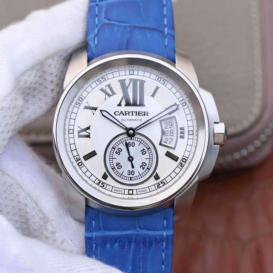 CARTIER CALIBRE DIVER 42 AUTOMATIC STEEL CASE WHITE DIAL