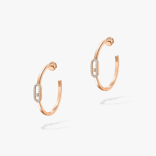 MESSIKA CREOLES MOVE UNO PM DIAMOND EARRINGS