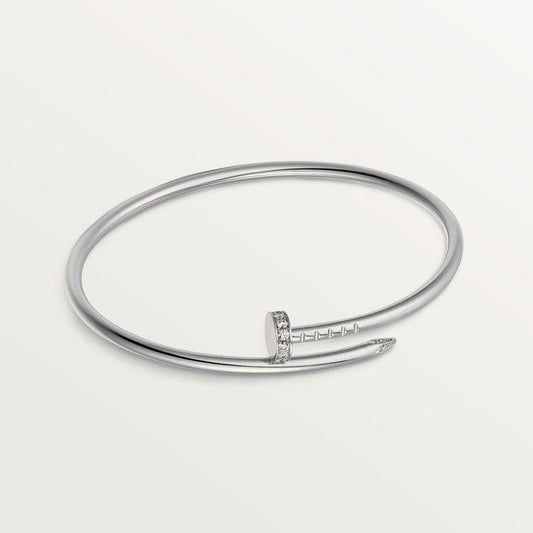 CARTIER JUSTE BRACELET 2.5MM SILVER DIAMOND