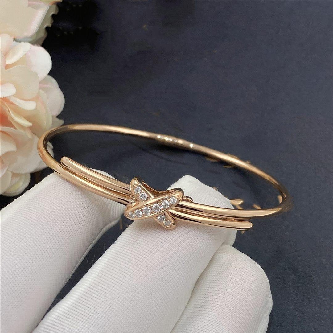 CHAUMET JEUX DE BRACELET PINK GOLD DIAMONDS