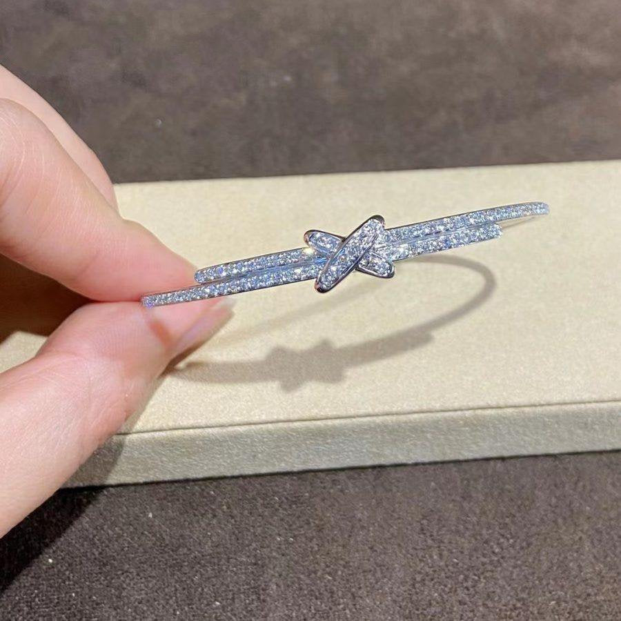 CHAUMET JEUX DE BRACELET DIAMONDS SILVER