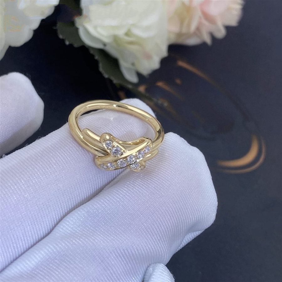 CHAUMET JEUX DE GOLD DIAMOND RING