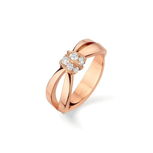 CHAUMET LIENS RING PINK GOLD DIAMOND