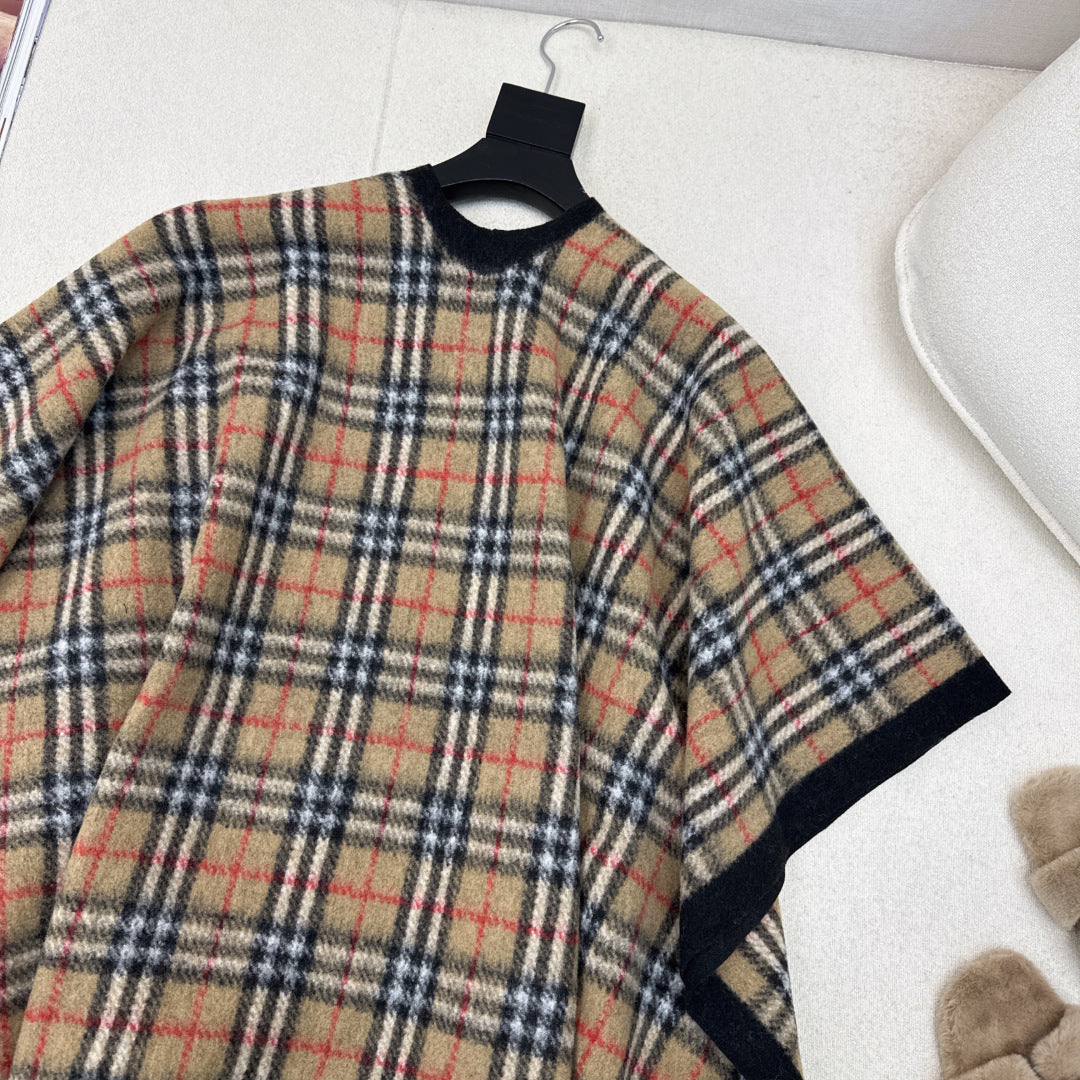 BURBERRY 25S PLAID KNITTED SCARF 114