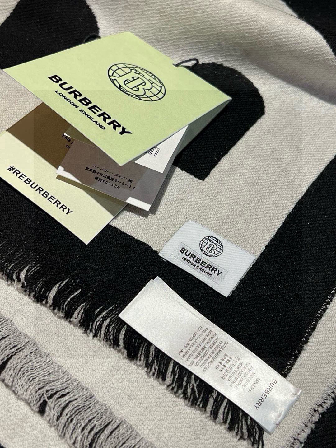 BURBERRY BBR SCARF 188 CM IN CASHMERE 551357