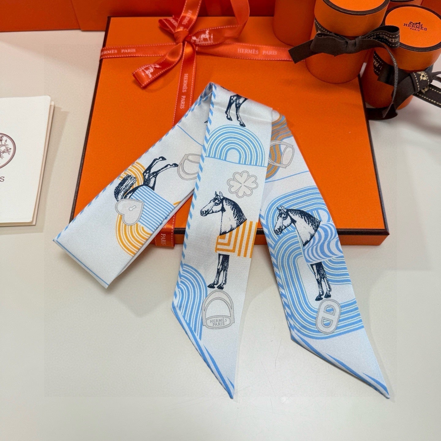 HERMES HERMES 25S SCARF TWILLY 86 IN SILK 987342
