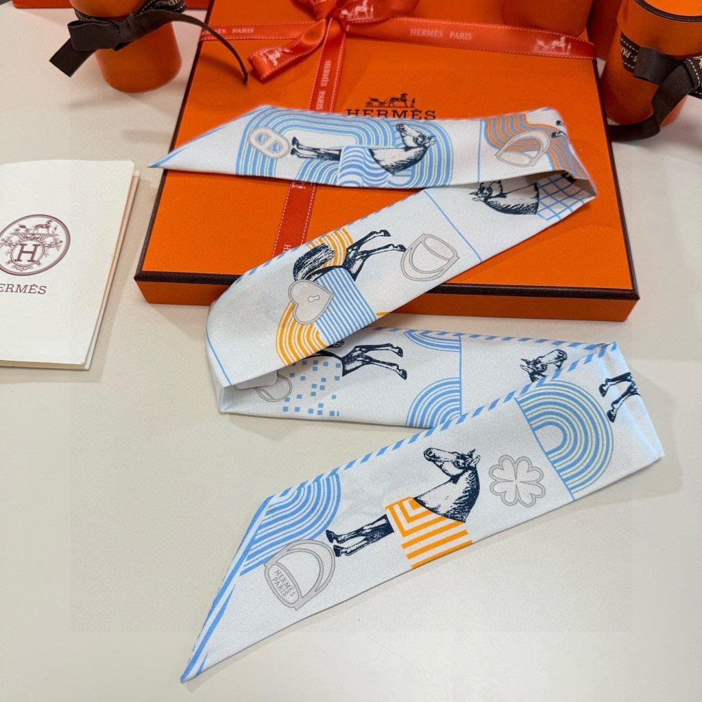 HERMES HERMES 25S SCARF TWILLY 86 IN SILK 987342