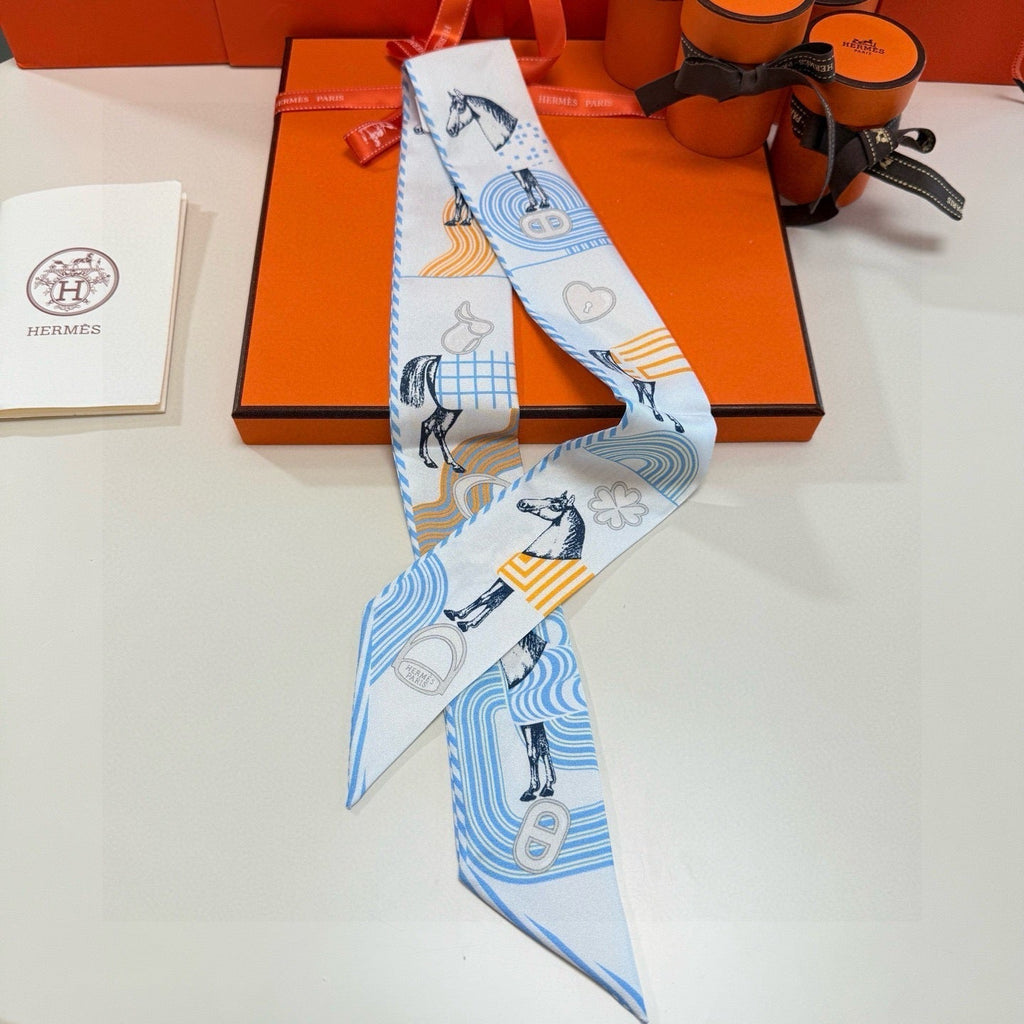 HERMES HERMES 25S SCARF TWILLY 86 IN SILK 987342