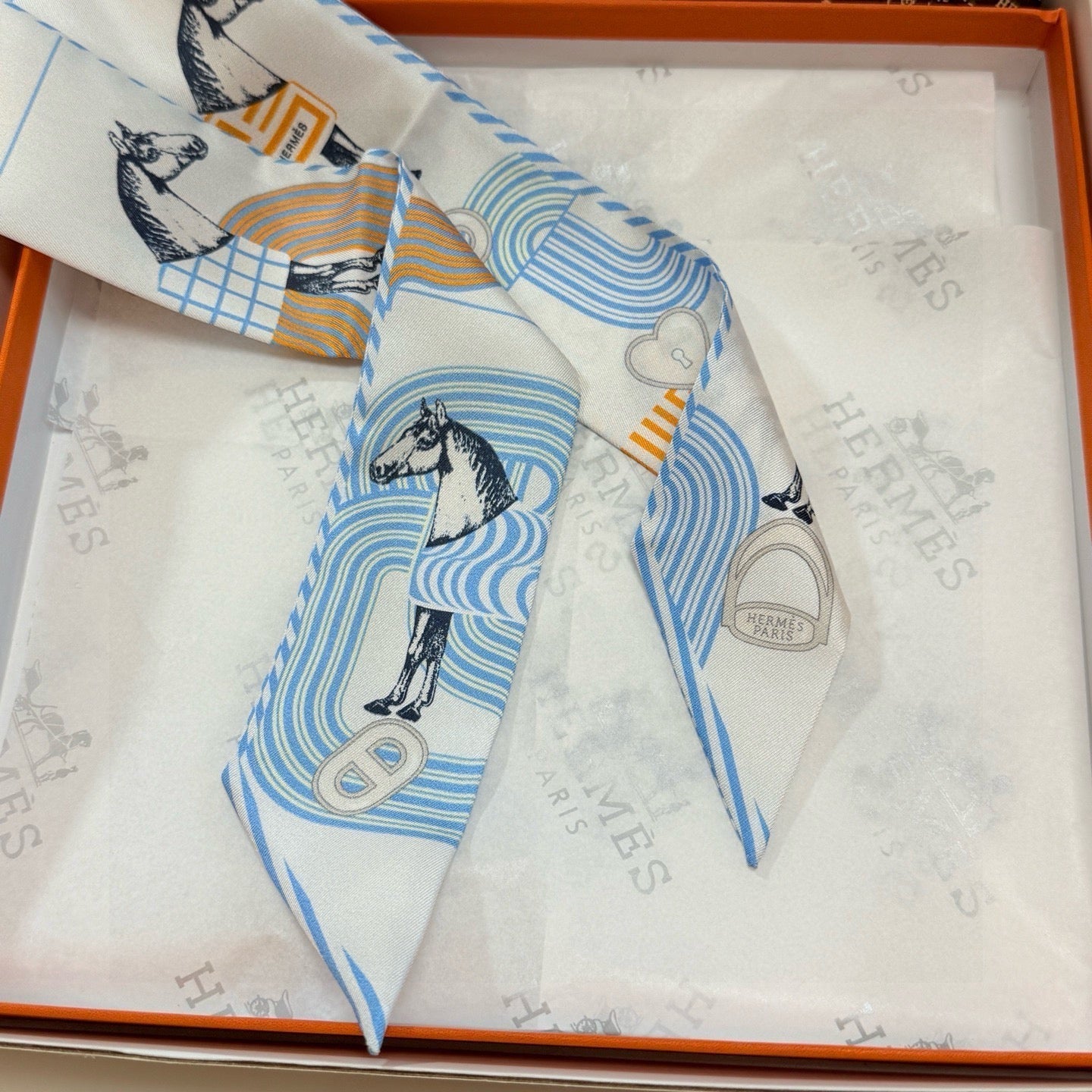 HERMES HERMES 25S SCARF TWILLY 86 IN SILK 987342
