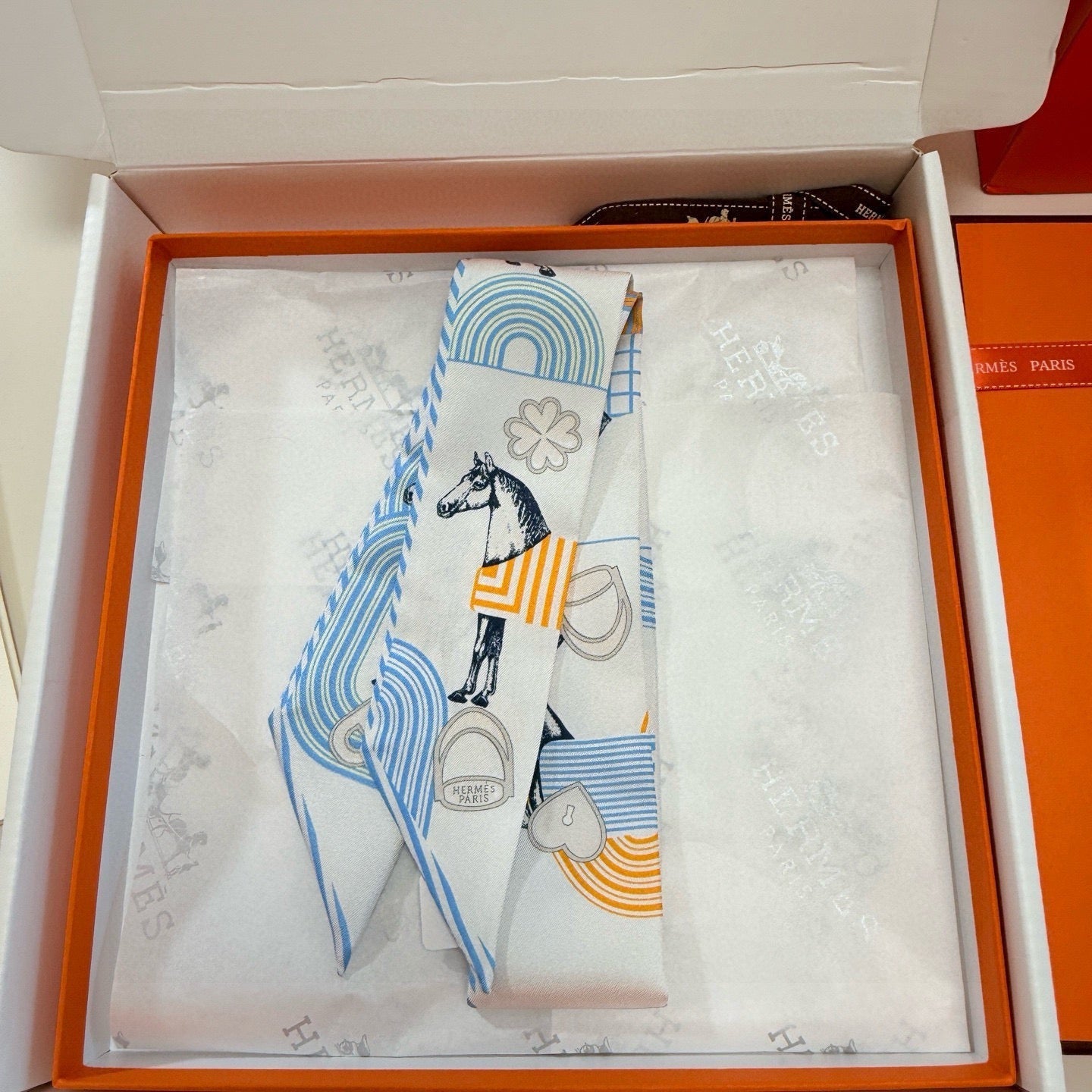 HERMES HERMES 25S SCARF TWILLY 86 IN SILK 987342