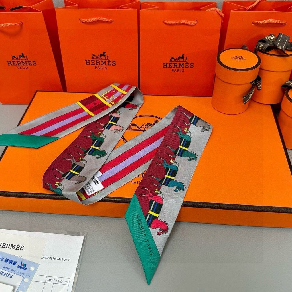HERMES HERMES 25S TWILLY 86 IN SILK 989353
