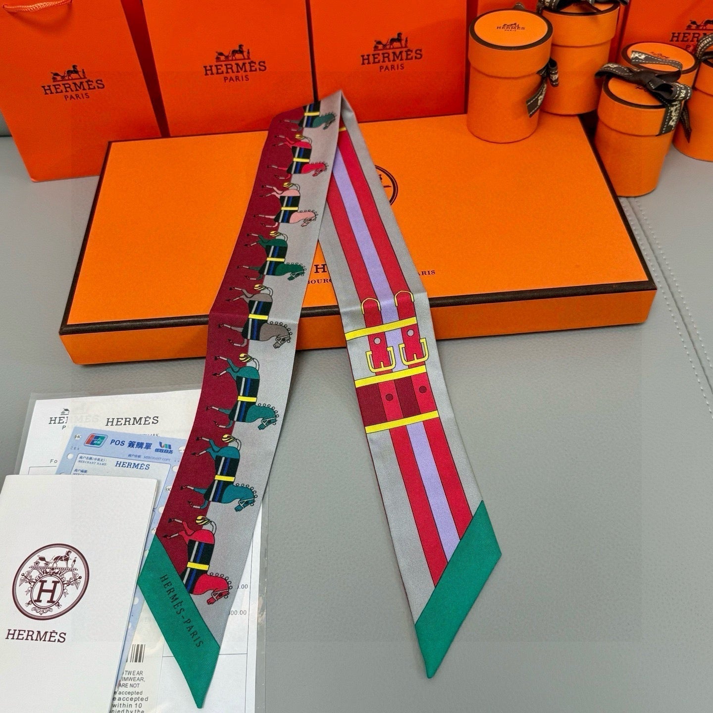 HERMES HERMES 25S TWILLY 86 IN SILK 989353