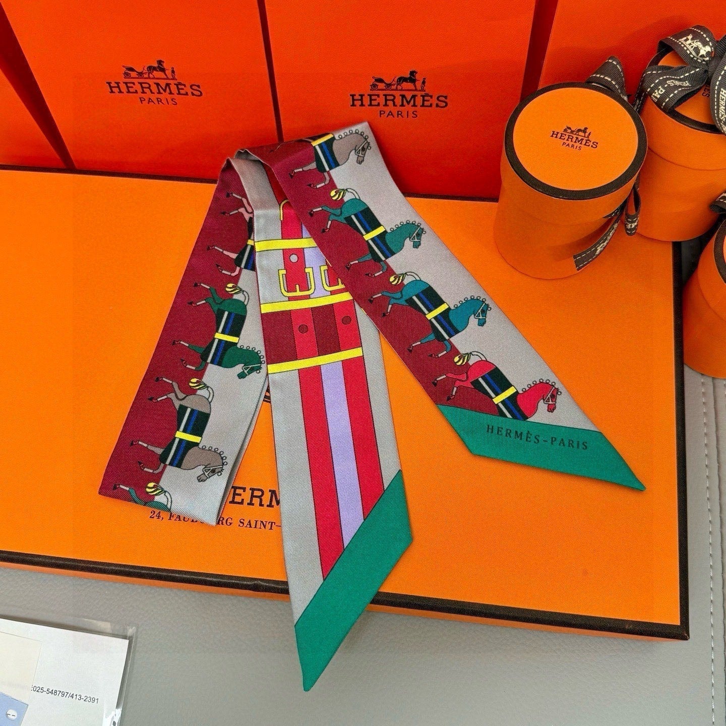 HERMES HERMES 25S TWILLY 86 IN SILK 989353