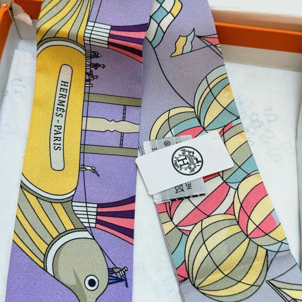 HERMES HERMES 25S NECKERCHIEF 86 IN SILK 991549