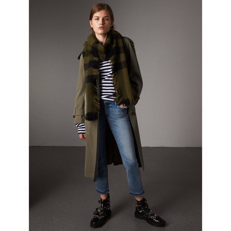 BURBERRY BBR SCARF 240 CM IN CASHMERE 508525