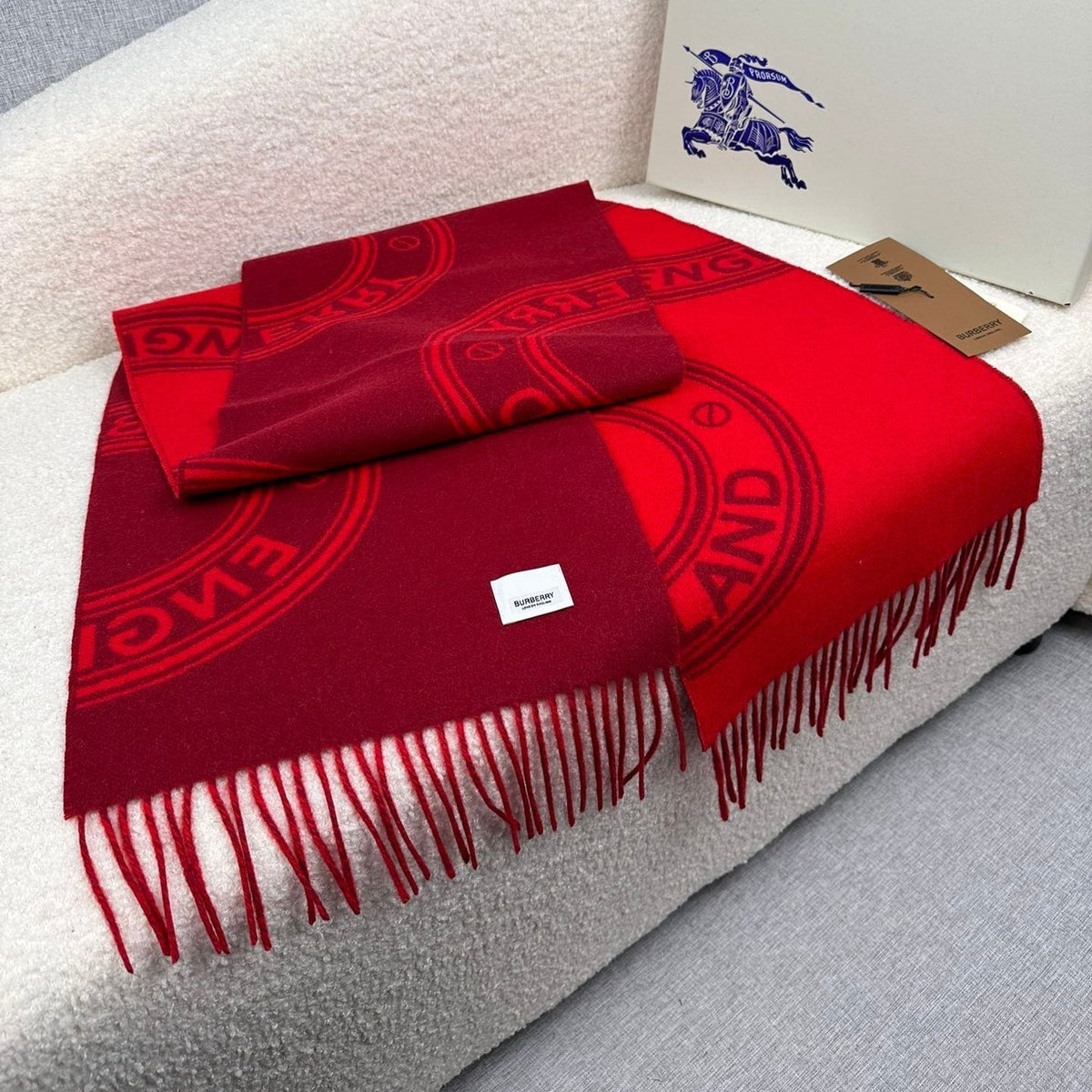 BURBERRY BBR SCARF IN CASHMERE 505316