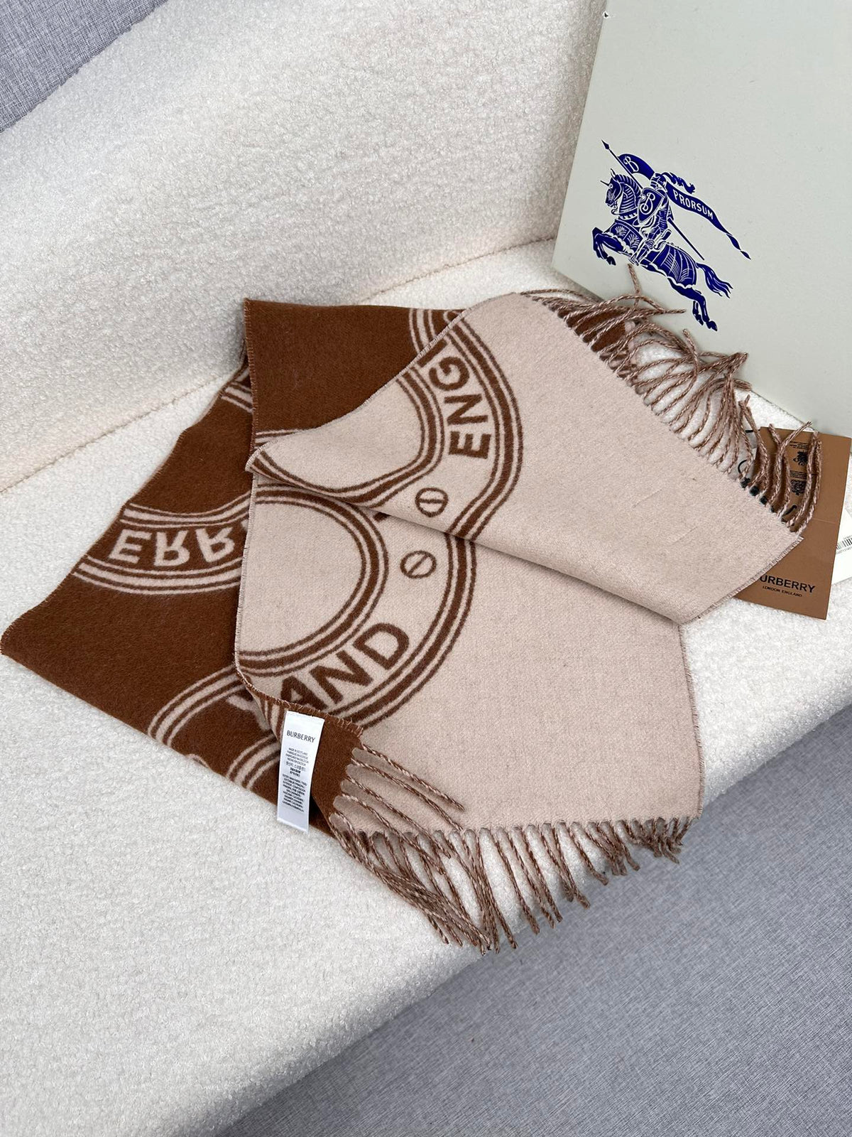 BURBERRY BBR SCARF IN CASHMERE 505319