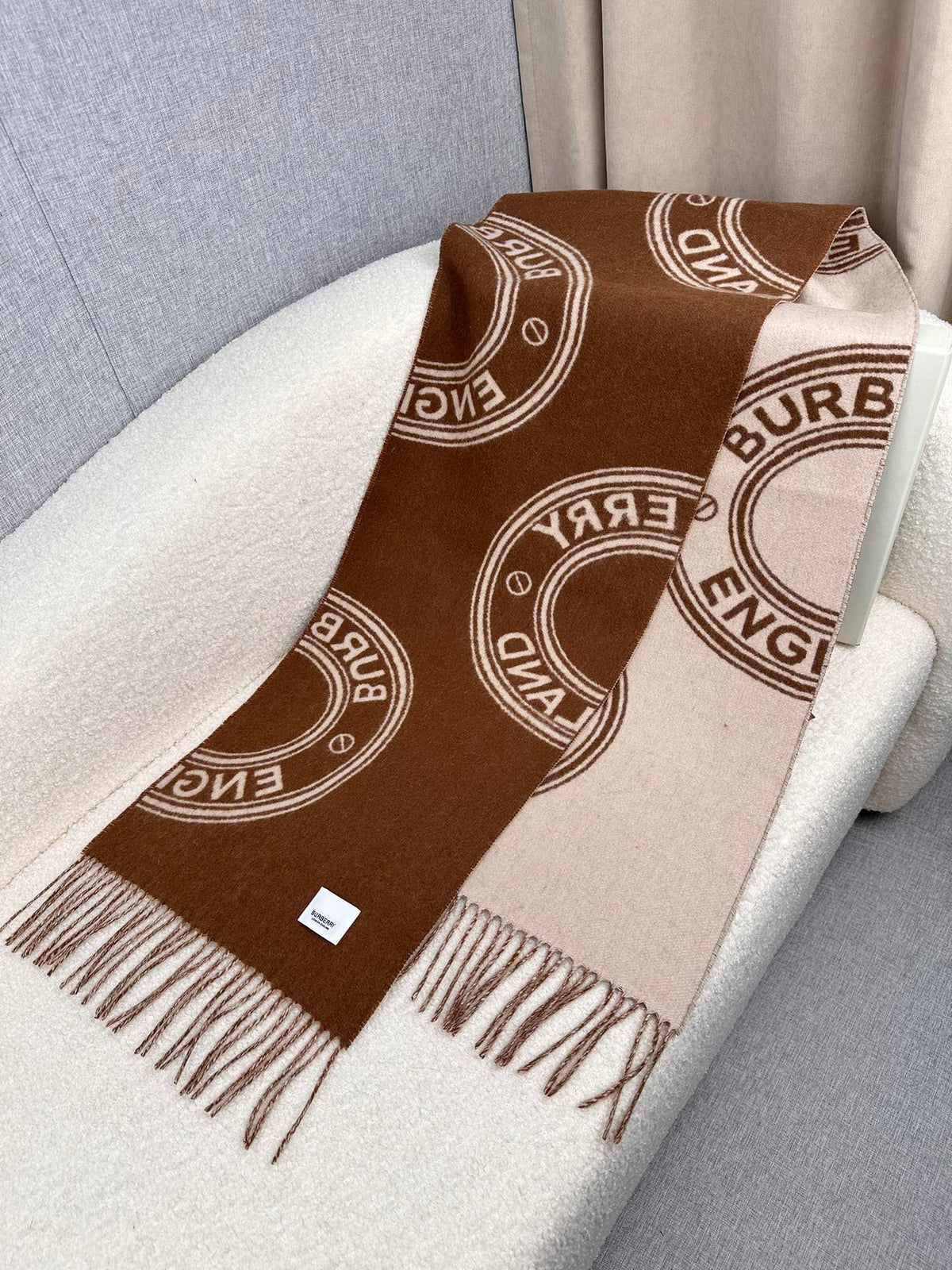 BURBERRY BBR SCARF IN CASHMERE 505319