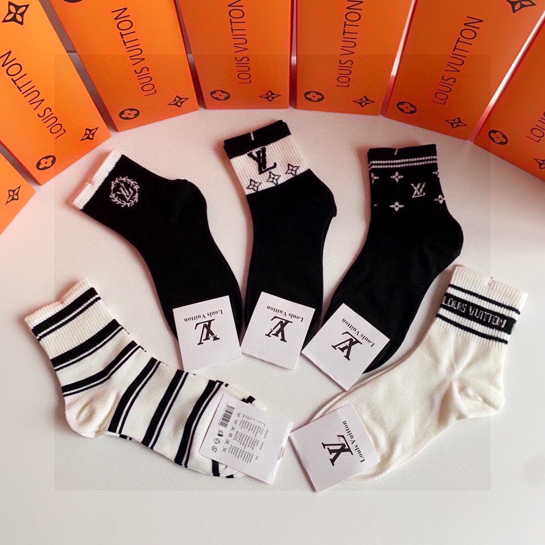 LOUIS VUITTON LOW-CUT SOCKS 419051 (1 BOX)