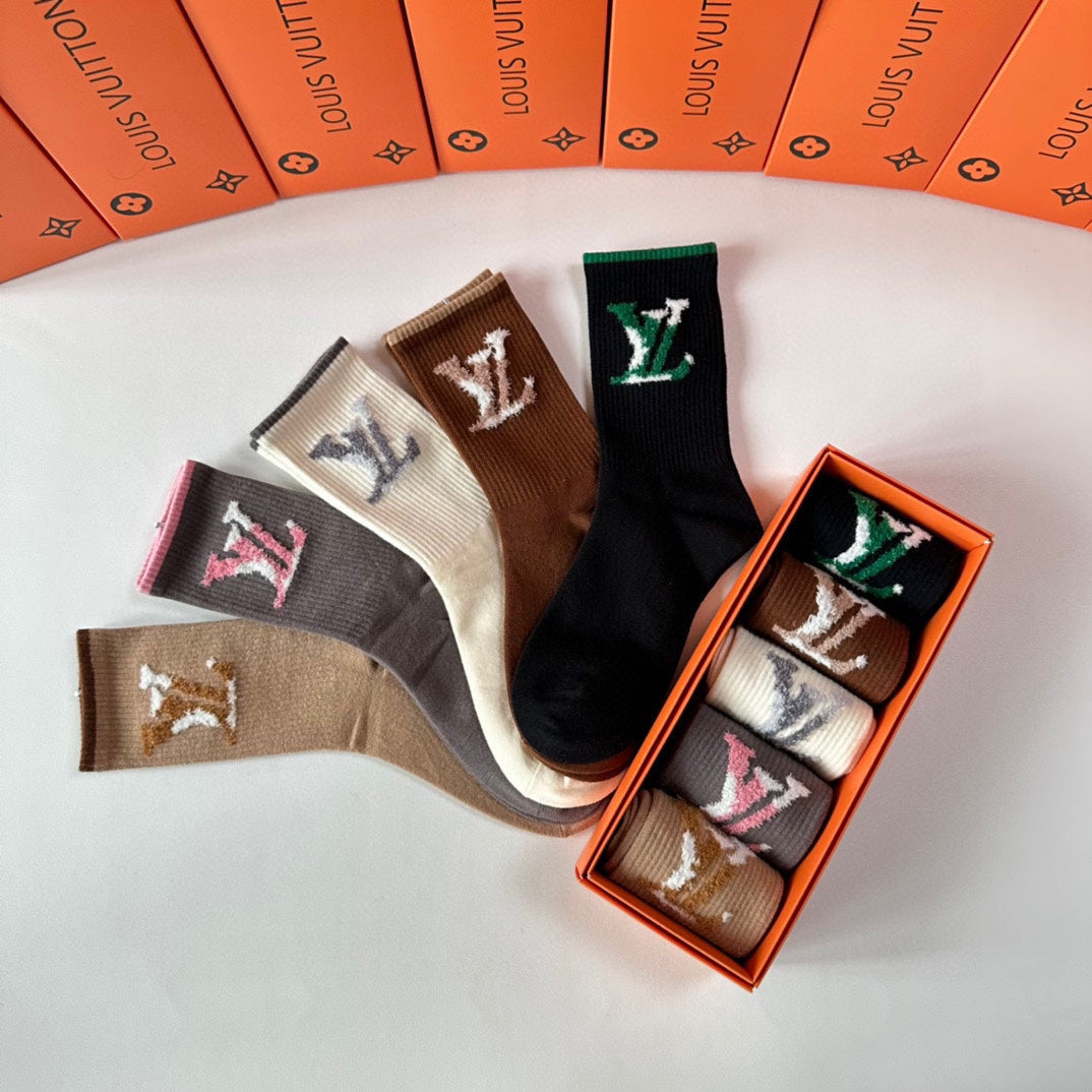 LOUIS VUITTON CREW SOCKS 425667 (1 BOX)