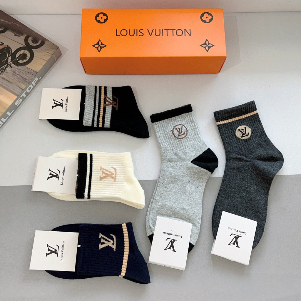 LOUIS VUITTON CREW SOCKS 419071 (1 BOX)